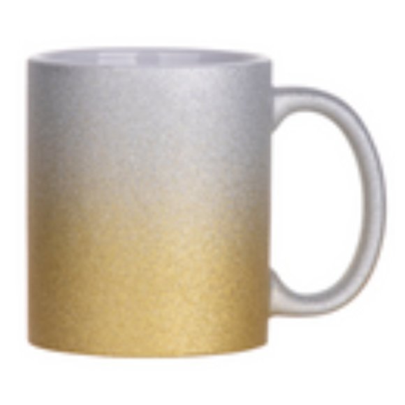 Glitter personalized coffee mug - Picture 2 of 3